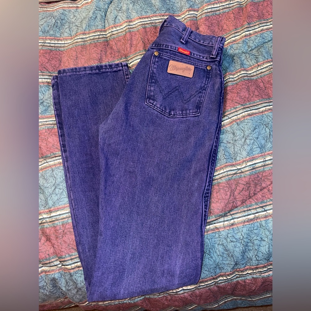 Vintage acid wash Wrangler high rise jeans